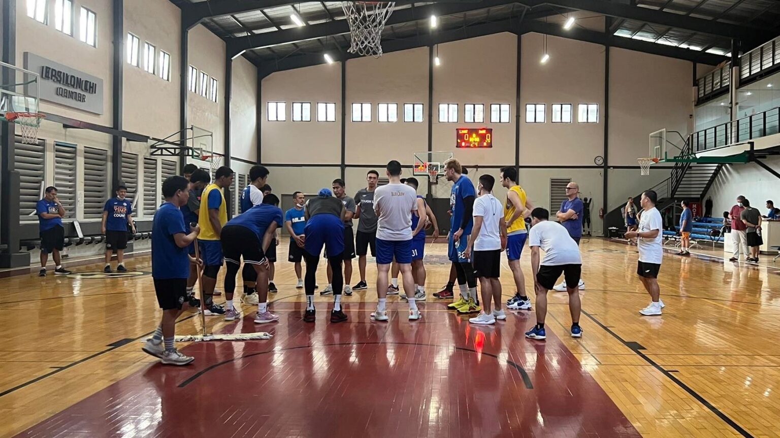 NLEX Road Warriors' practice with new coach Frankie Lim. 