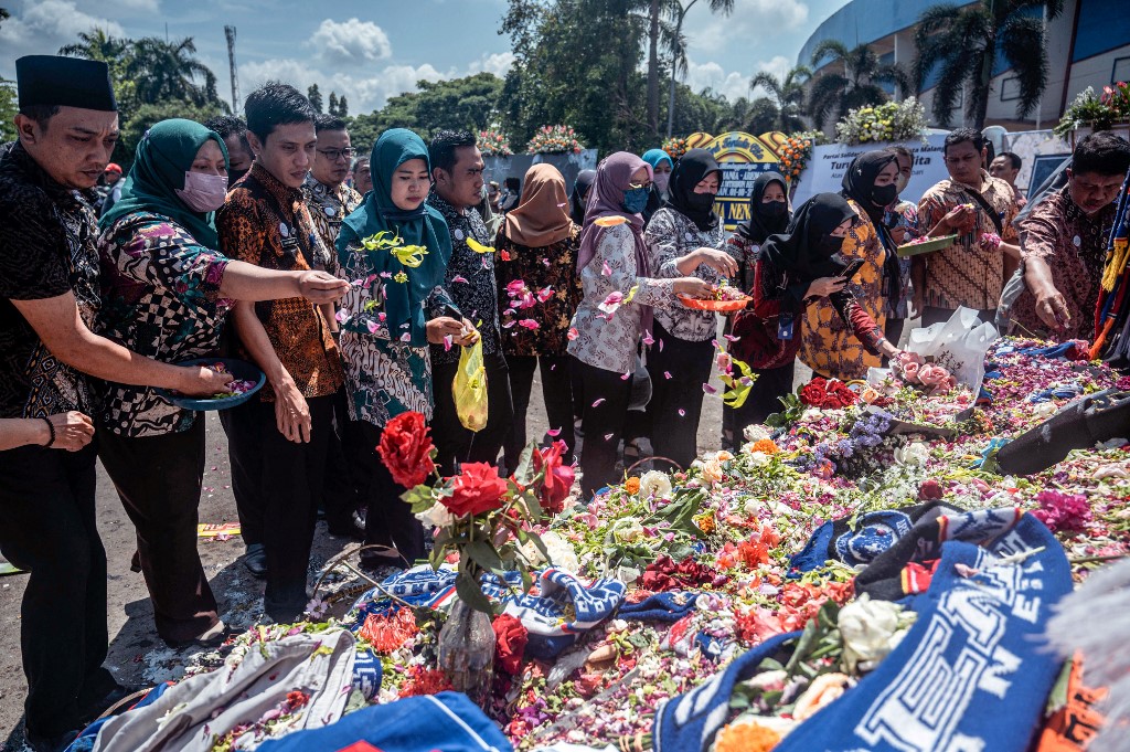 Indonesian football stampede victim