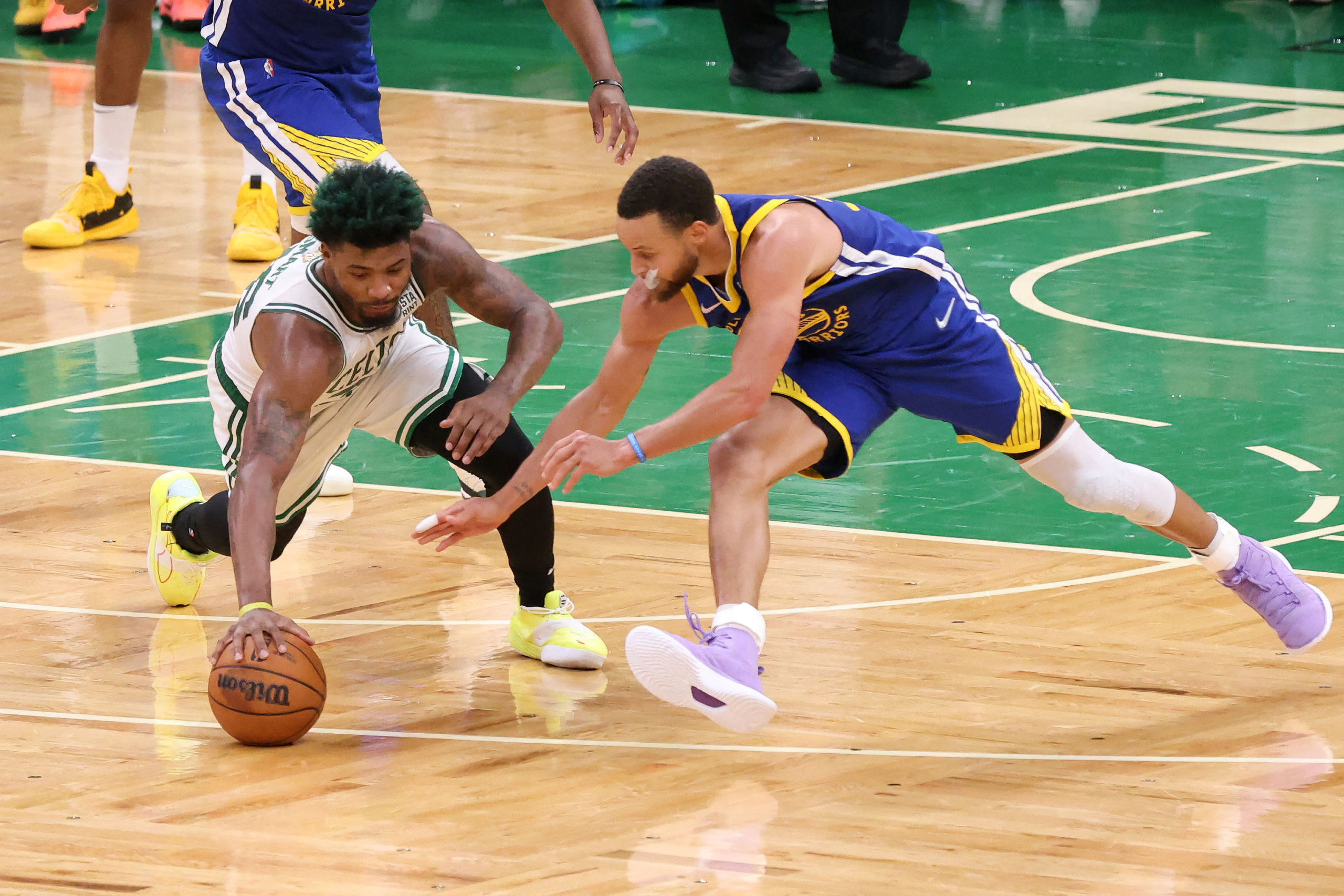 Steph Curry Warriors Celtics NBA