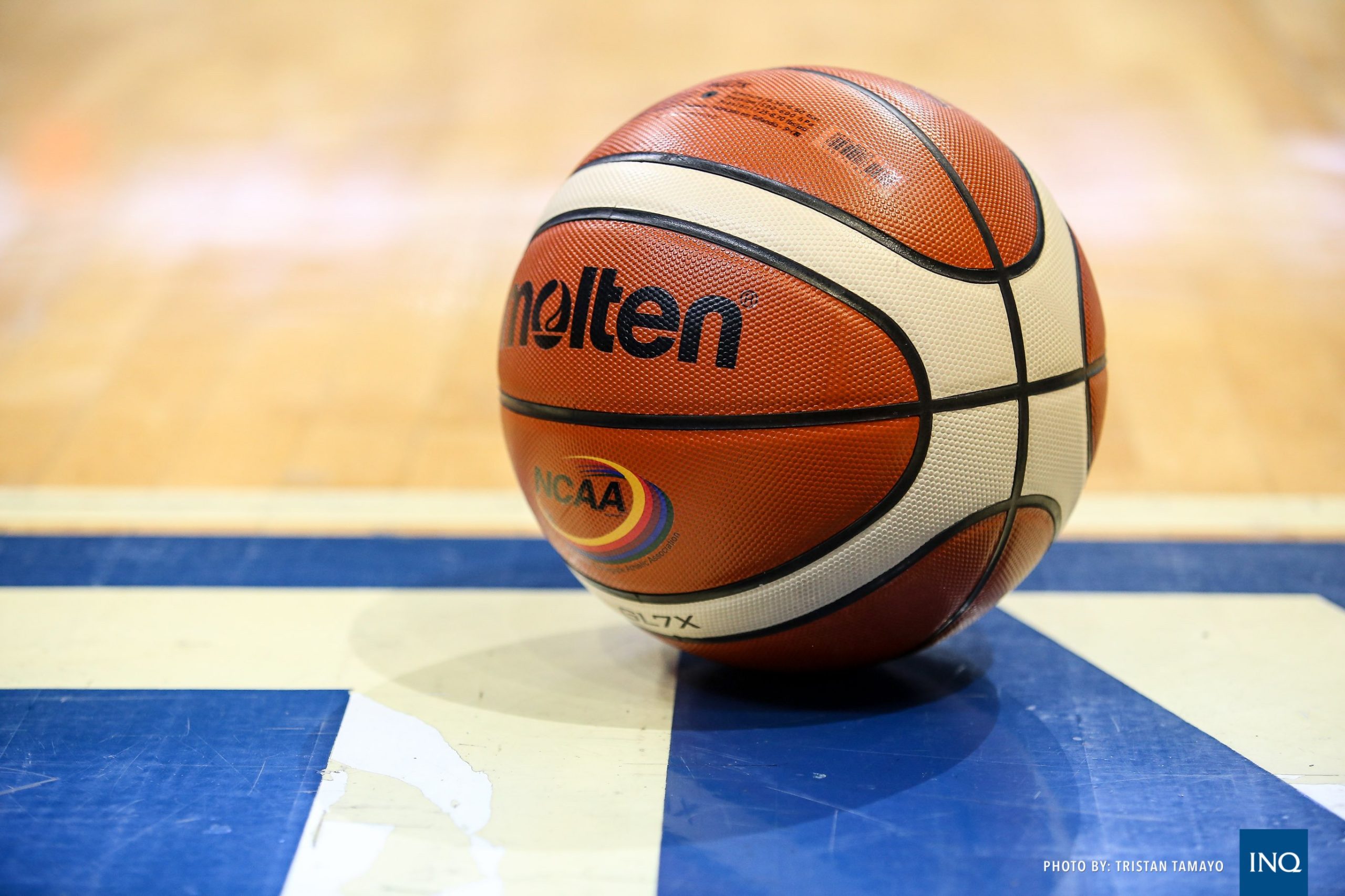 ncaa basketball ball logo stock photo
