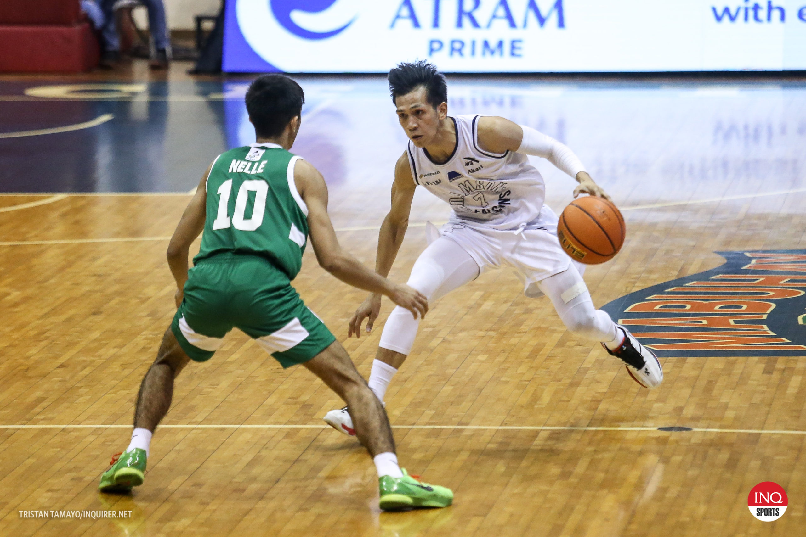 Adamson guard Jerom Lastimosa during a game against La Salle in the UAAP Season 85 men's basketball tournament. Photo by Tristan Tamayo/INQUIRER.net