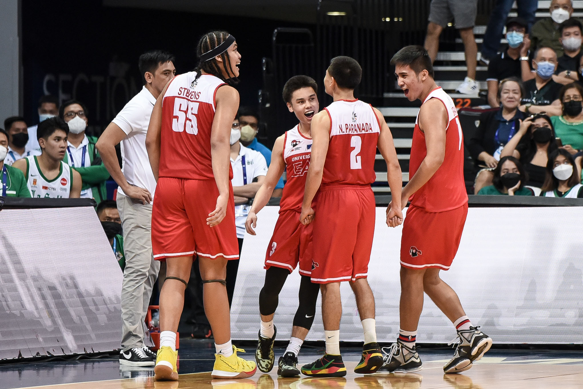 Kyle Paranada and the UE Red Warriors.