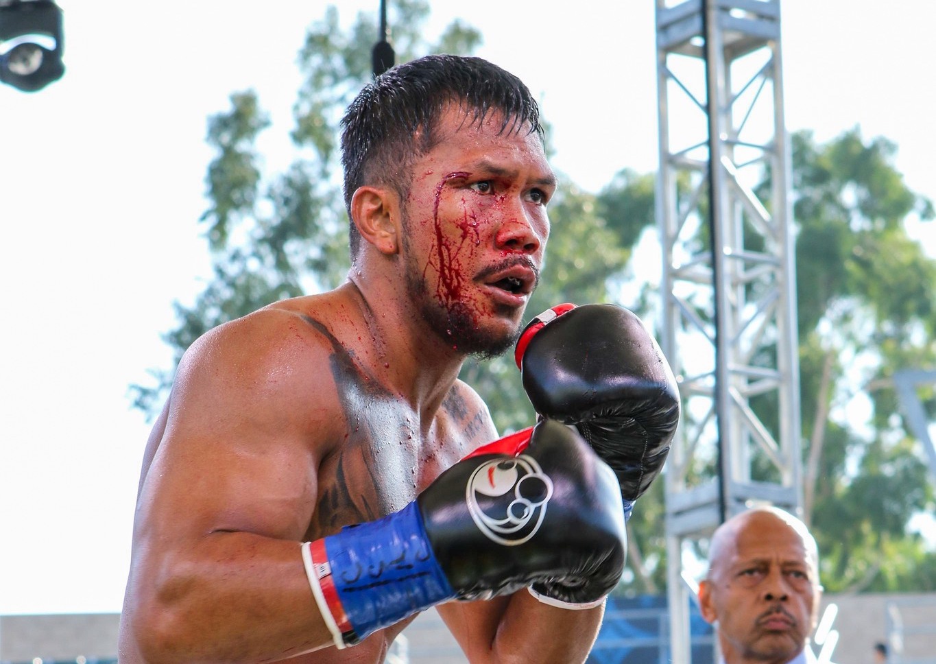 Eumir Marcial in his third professional bout in California on Sunday (Manila time).