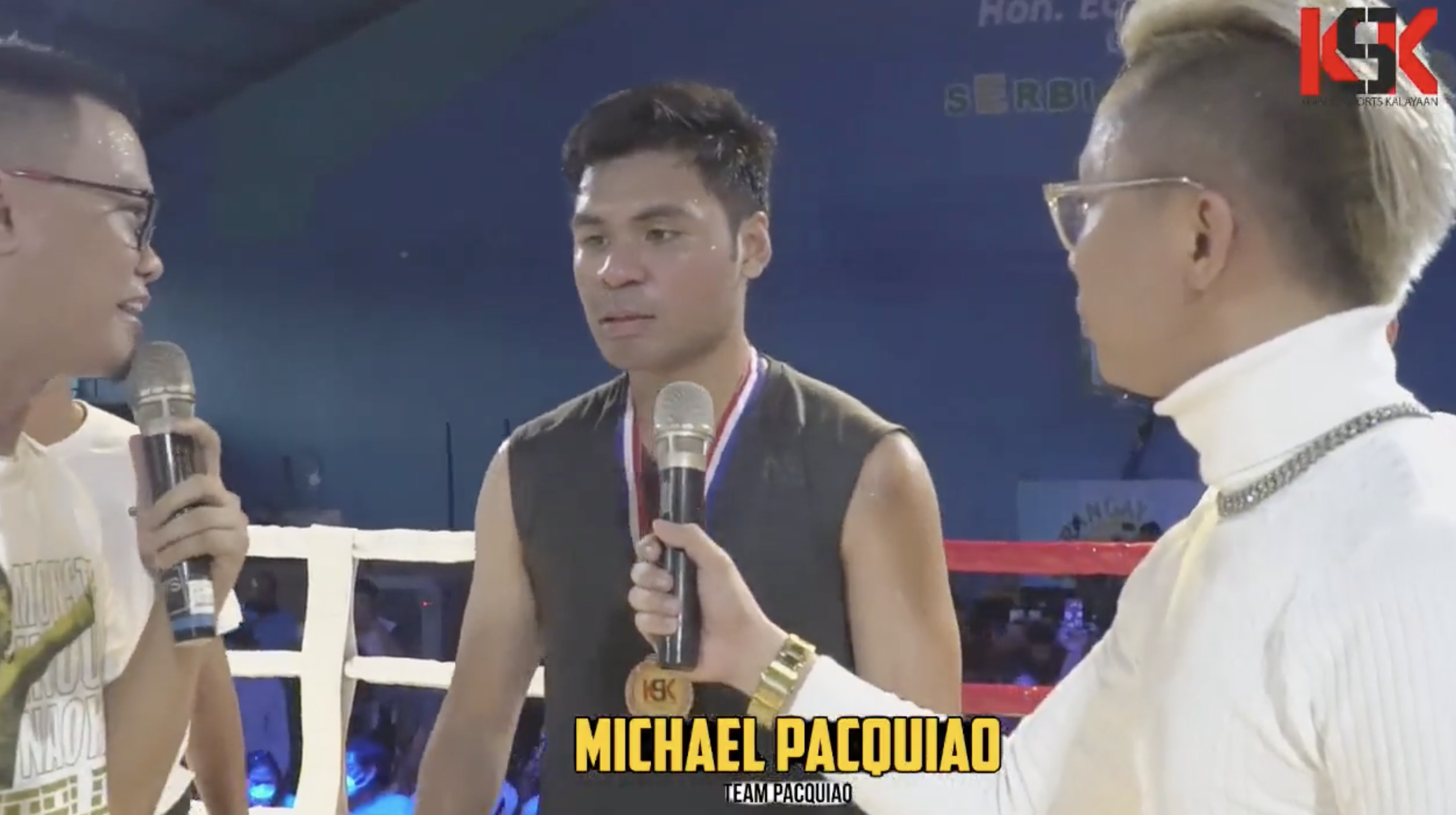 Michael Pacquiao after his win. 