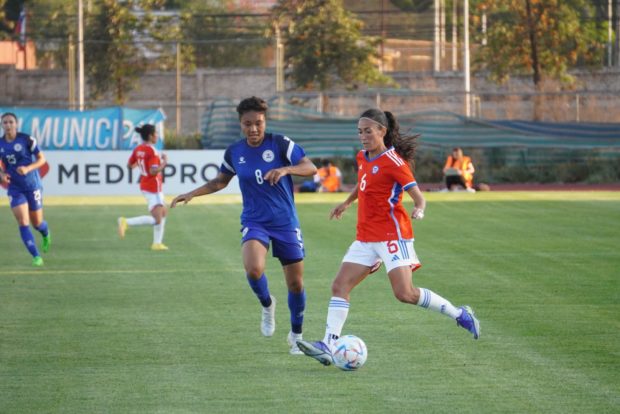 Philippines vs Chile in a football friendly. –CONTRIBUTED PHOTO