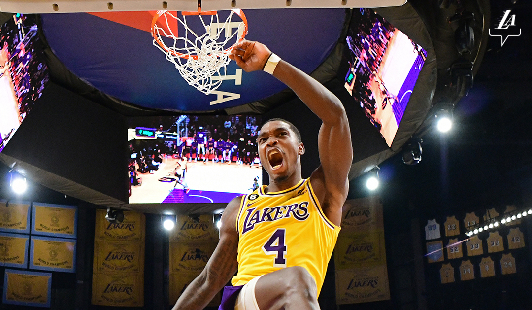 Los Angeles Lakers' Lonnie Walker IV. –@LAKERS PHOTO