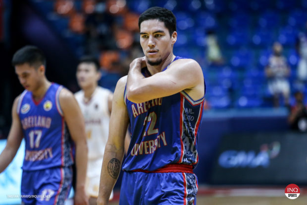 FILE–Cade Flores during his stint with Arellano Chiefs.