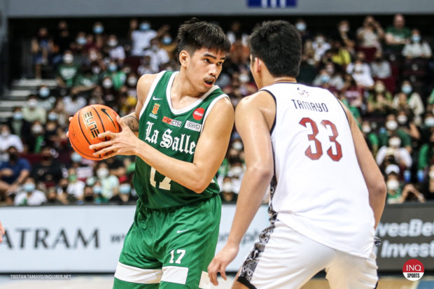La Salle's Kevin Quiambao stars in the Green Archers' win over UP. –Photo by Tristan Tamayo/INQUIRER.net