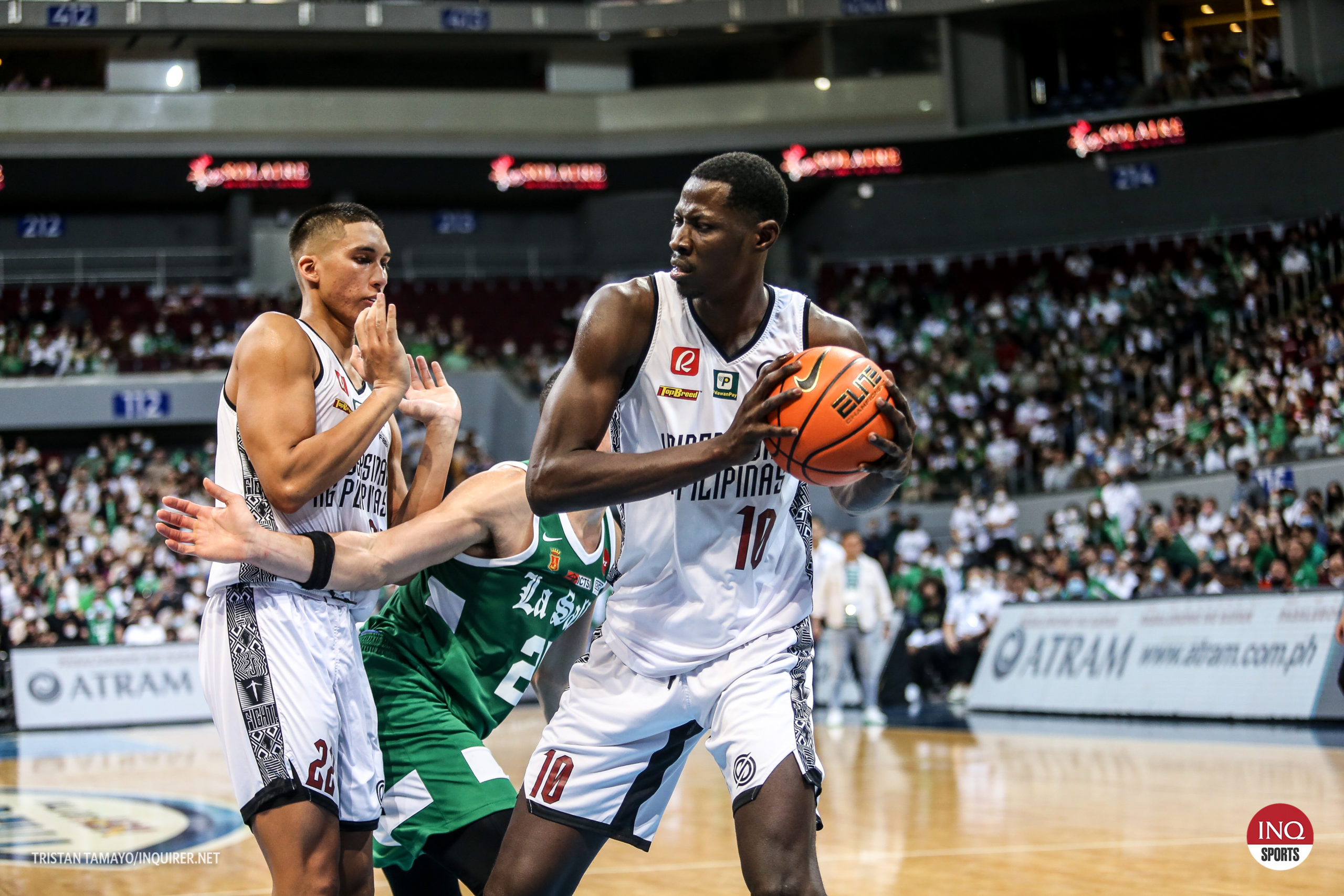 UP Fighting Maroons' Malick Diouf. Photo by Tristan Tamayo/INQUIRER.net