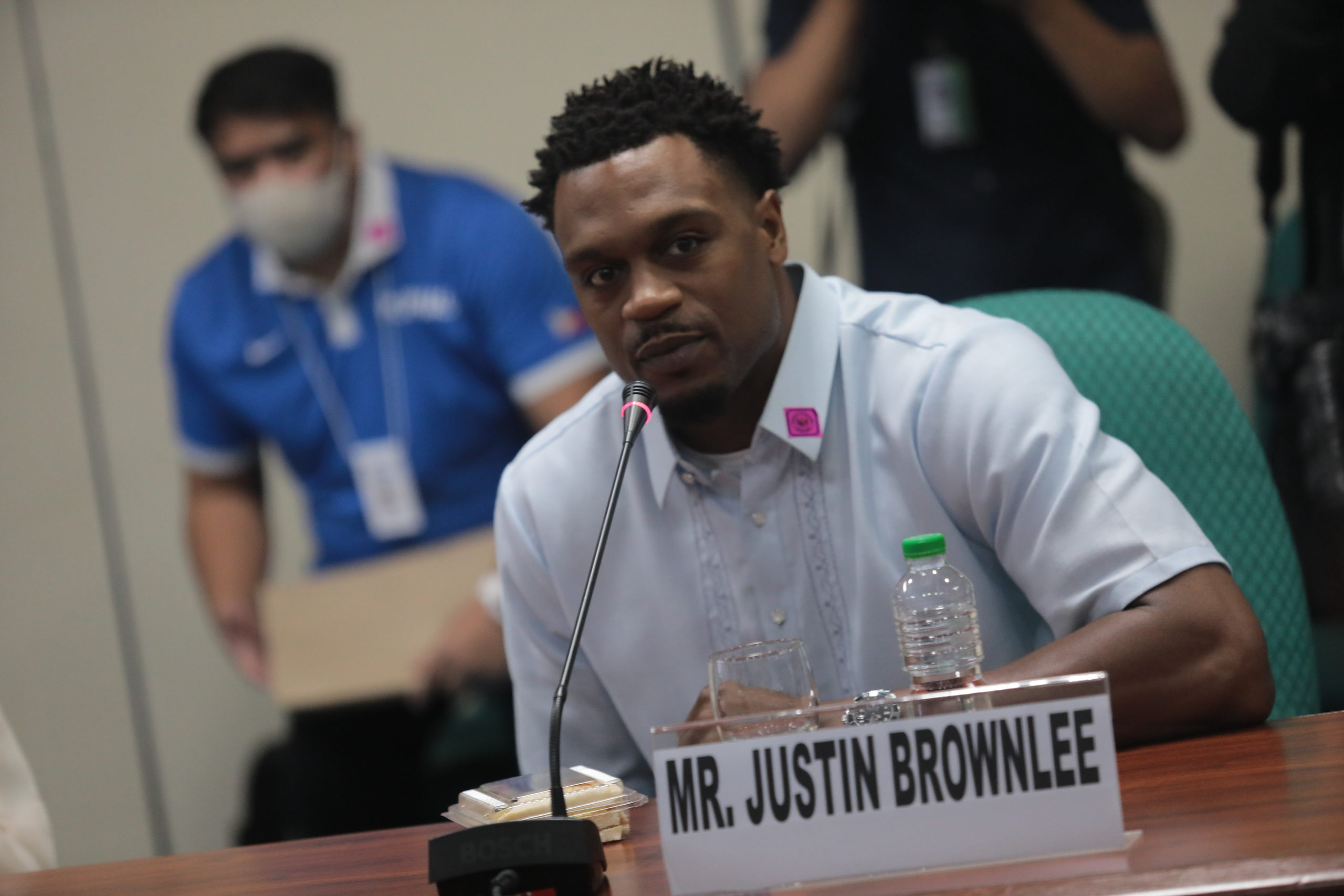 SENATE PANEL APPROVES BROWNLEE PH CITIZENSHIP: American basketball player Justin Brownlee’s naturalization to Philippine citizenship passes at the Committee on Justice and Human Rights level after less than two hours of deliberations on his qualifications Monday, November 21, 2022. Brownlee, wearing a Barong Tagalog, answered queries from senators, sometimes in Filipino. He has been in and out of the country for five years, playing as an import of Barangay Ginebra San Miguel and has earned Philippine Basketball Association’s best import award twice. Once his naturalization is approved, he is expected to reinforce the Gilas Pilipinas team in February in the FIBA World Cup Asian Qualifiers Window 6 to be held in Philippine Arena