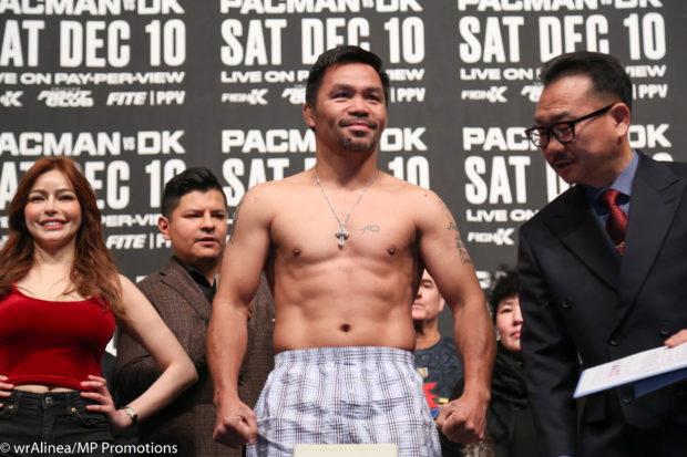 Manny Pacquiao DK Yoo weigh in