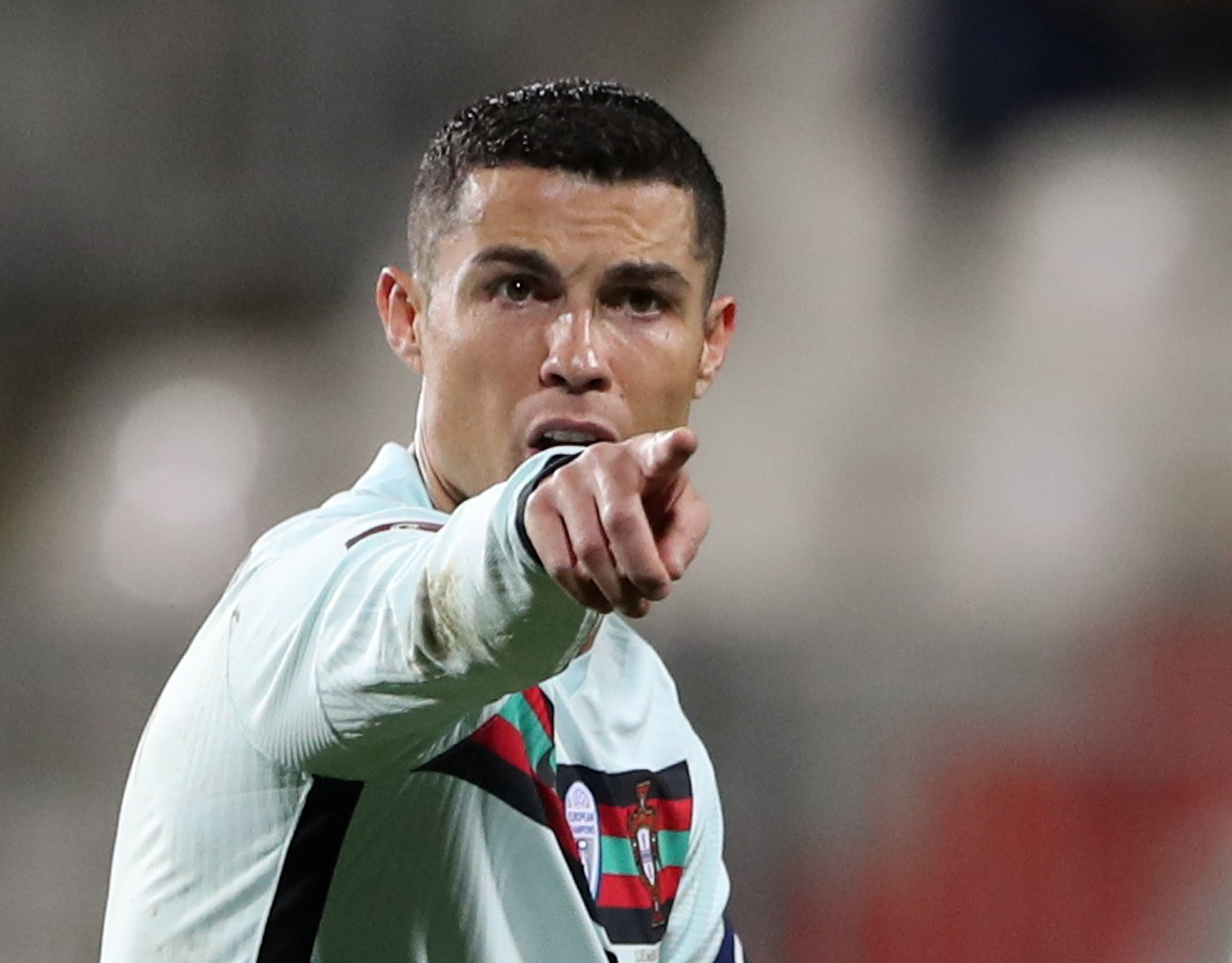 Soccer Football - World Cup Qualifiers Europe - Group A - Luxembourg v Portugal - Stade Josy Barthel, Luxembourg - March 30, 2021 Portugal's Cristiano Ronaldo reacts REUTERS/Pascal Rossignol/File Photo
