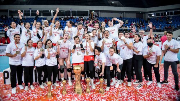 Petro Gazz Angels win PVL Reinforced Conference championship. –PVL PHOTO