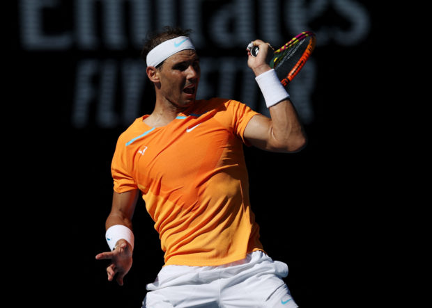 tralian Open - Melbourne Park, Melbourne, Australia - January 16, 2023 Spain's Rafael Nadal in action during his first round match against Britain's Jack Draper 
