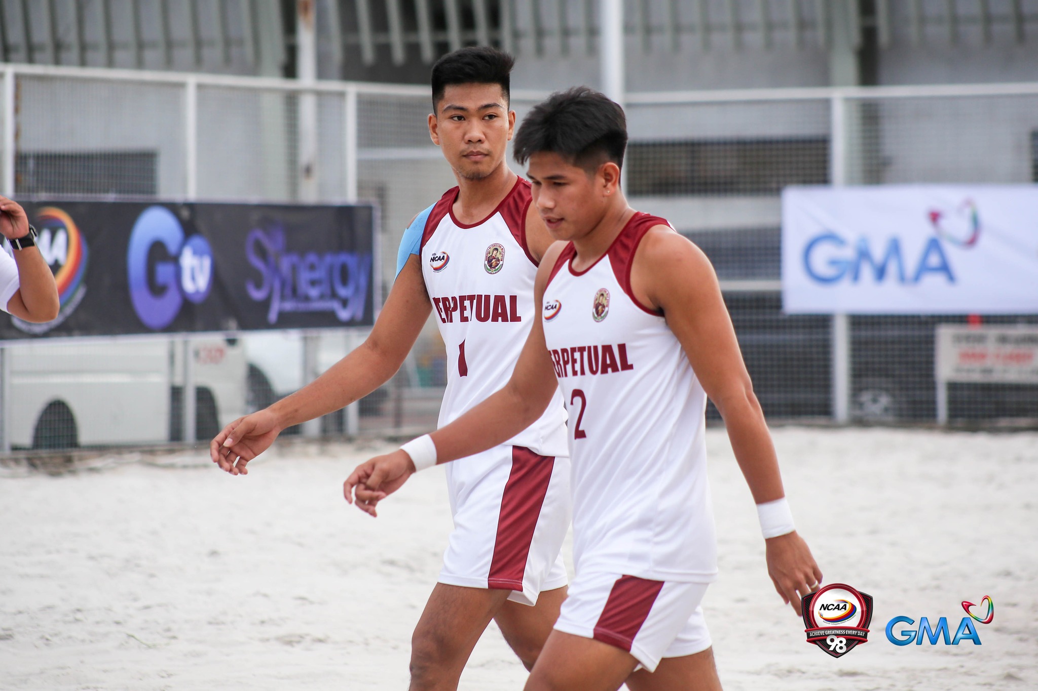 Perpetual Help Altas in NCAA Season 98 men's beach volleyball. –NCAA/GMA PHOTO