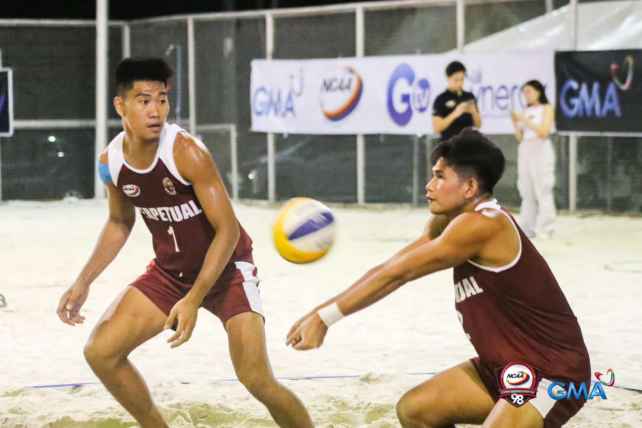 Perpetual Help men's pair in the NCAA beach volleyball. –NCAA PHOTO