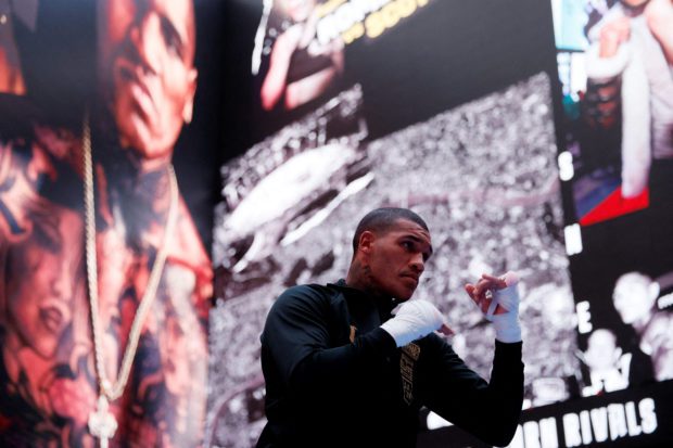 FILE PROOF: Boxing - Chris Eubank Jr & Conor Benn Media Workouts - The Now Building, London, Britain - October 5, 2022 Conor Benn during his media workout after the boxing board of control said they would not sanction the Chris Eubank Jr v Conor Benn fight 