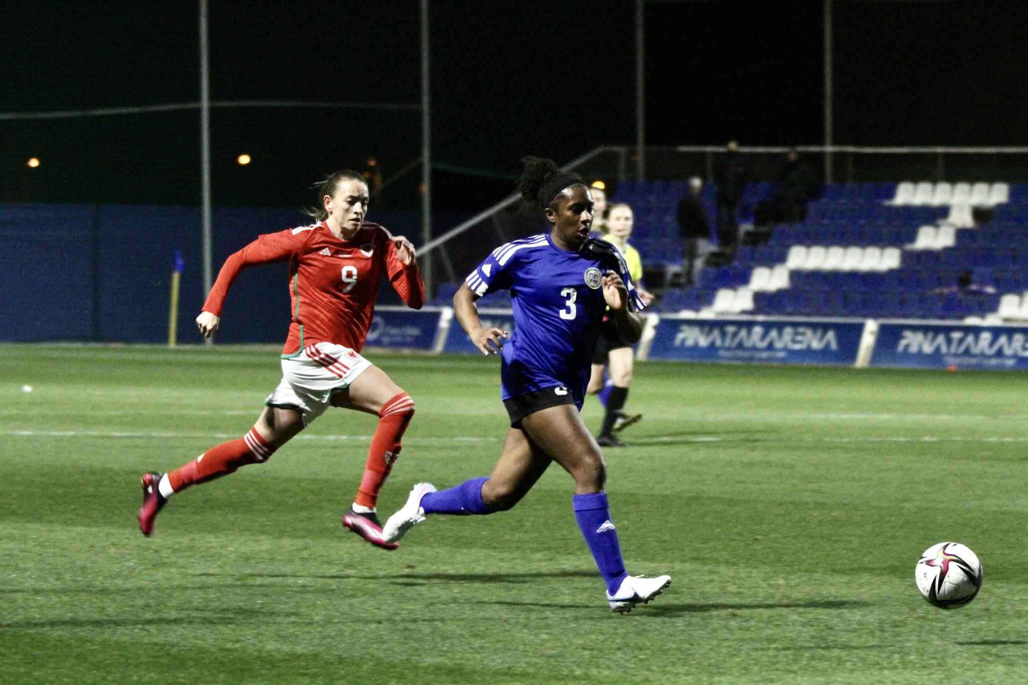 Philippine women’s football team vs Wales in the Pinatar Cup. –CONTRIBUTED PHOTO