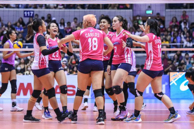 Choco Mucho Cool Smashers stay unbeaten in the PVL All-Filipino conference. –PVL PHOTO