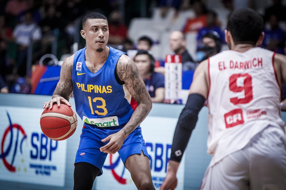 Jamie Malonzo de Gilas Pilipinas en el partido de clasificación asiática de la Copa Mundial Fiba contra Líbano.  –BALONCESTO FIBA