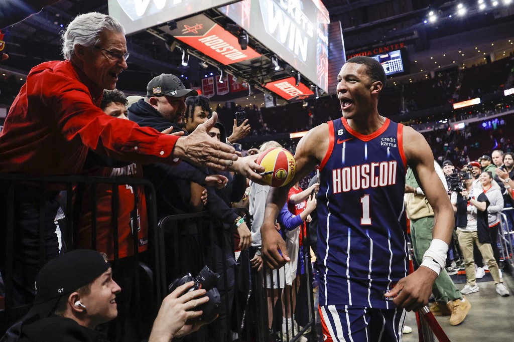 NBA Jabari Smith Jr #1 Houston Rockets 
