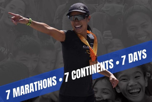 Julie Uychiat, the first Filipina to finish the World Marathon Challenge–Julie Uychiat Facebook account