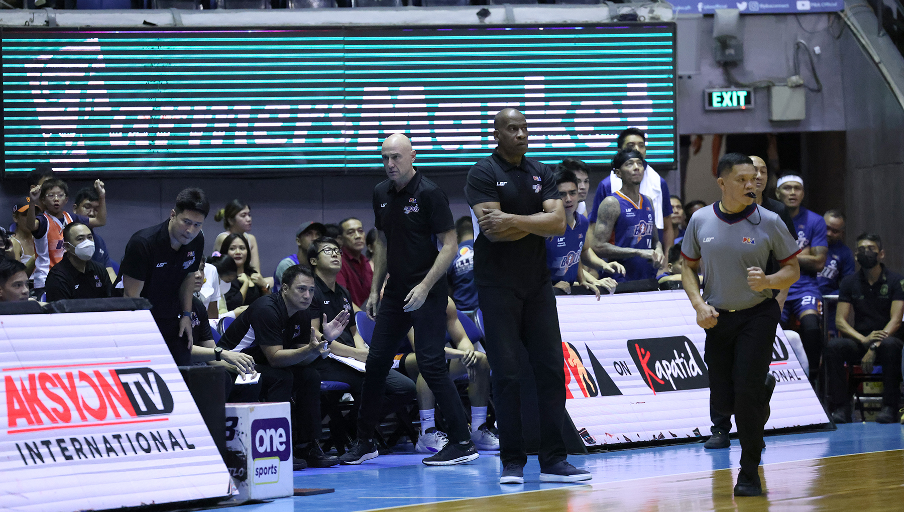 Meralco coach Norman Black during a semifinals game. –PBA IMAGES