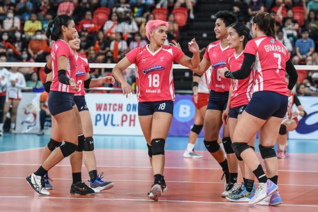 Creamline Cool Smashers in the PVL All-Filipino Cup. –PVL PHOTO