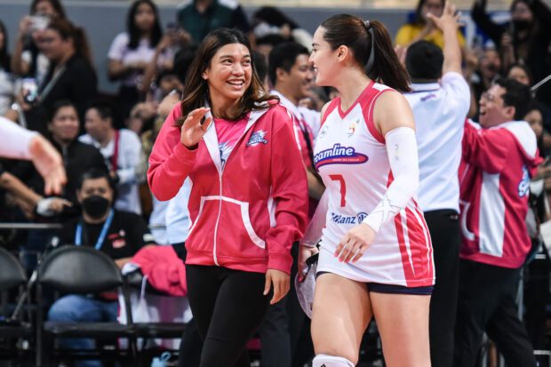 La estrella lesionada de Creamline, Alyssa Valdez.  –FOTO PVL