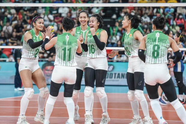 La Salle Lady Spikers repeat over NU Lady Bulldogs in UAAP Season 85. –UAAP PHOTO
