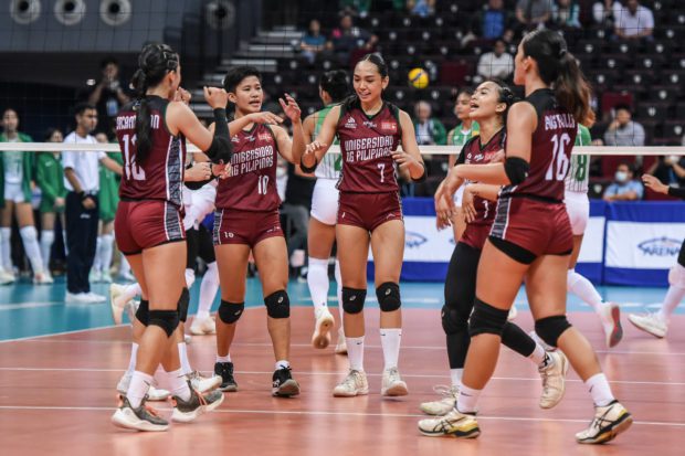 UP women's volleyball team in the UAAP Season 85. –UAAP PHOTO