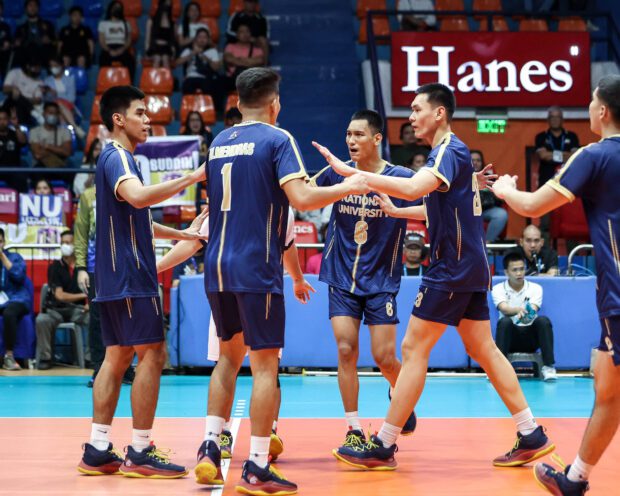 NU Bulldogs in the UAAP Season 85 men's volleyball tournament. –UAAP PHOTO