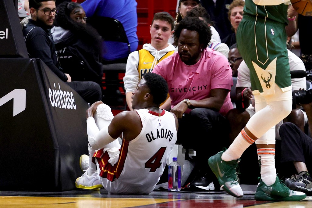 NBA: Heat guard Victor Oladipo out for rest of playoffs with torn patellar tendon