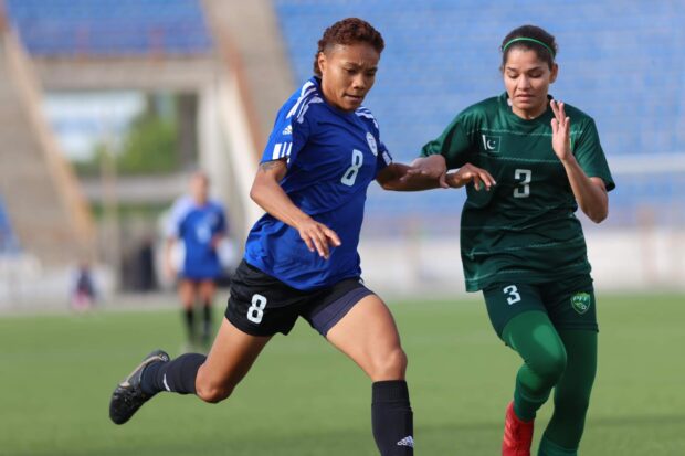 Filipinas' Sarina Bolden in a Women’s Olympic Qualifying Tournament game. –PFF PHOTO