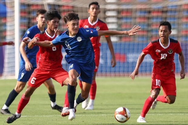 Azkals muda kalah 3-0 dari Indonesia di laga pembuka SEA Games 2023