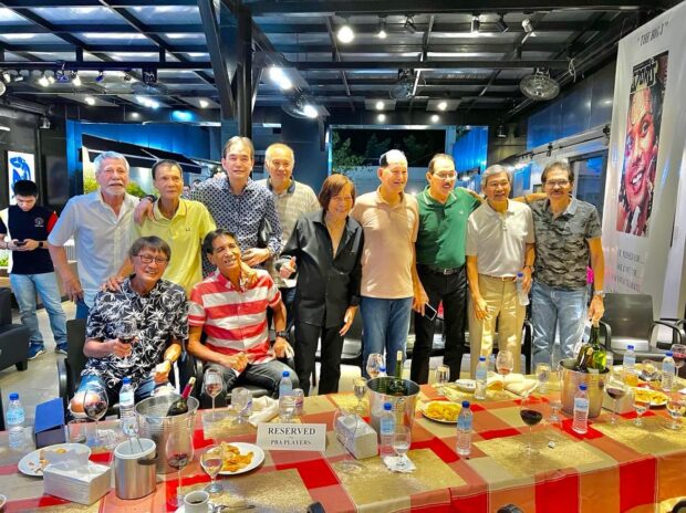 Members of famed rival squads Crispa and Toyota get together in a nostalgic evening, where the players got to relive their epic matchups.  —FRANCIS OCHOA