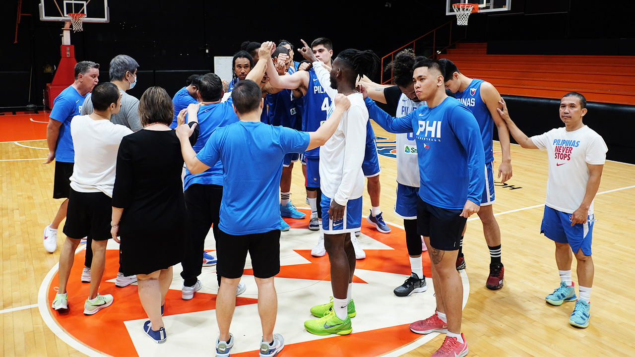 Gilas reconvenes after the PBA Finals on Wednesday, April 26, at Meralco Gym in Pasig City.  |  Denison Rey A Dalupang/PDI