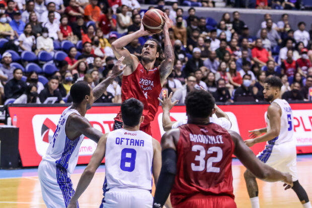 Ginebra's Christian Standhardinger is set to be named the 2023 PBA Governors' Cup Best Player of the Conference. –MARLO CUETO/INQUIRER.net