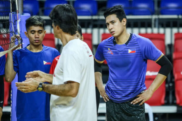 Philippine men's volleyball team's Jayvee Sumagaysay. –MARLO CUETO/INQUIRER.net