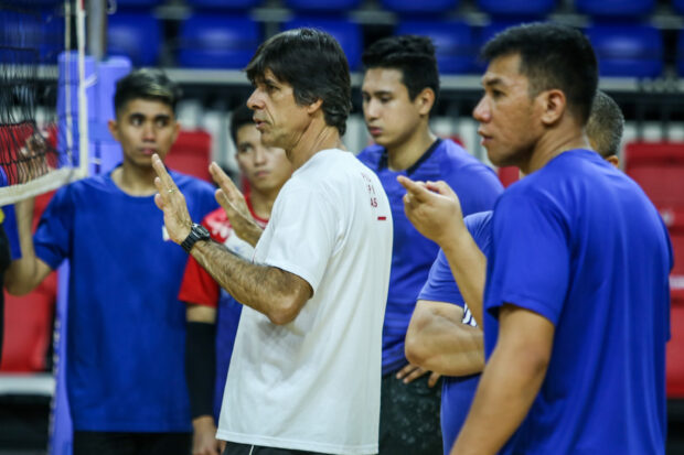New men's volleyball national team coach Sergio Veloso.  – MARLO CUETO/INQUIRER.net