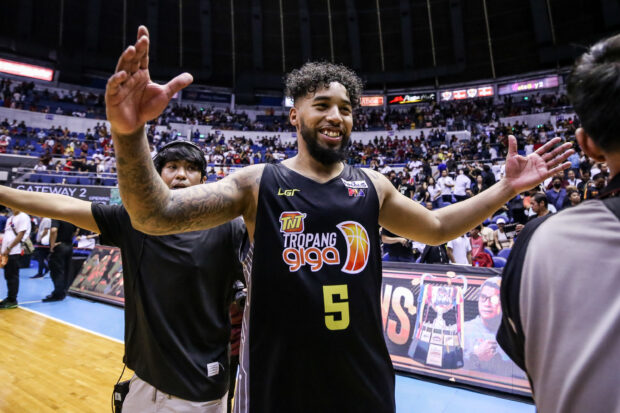 Mikey Williams' hot hand helps TNT clinch the 2023 PBA Governors' Cup title.  —Marlo Cueto/Inquirer.net