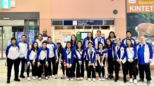Philippine women's volleyball team in Japan.  -CONTRIBUTED PHOTO