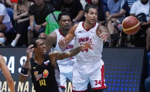 TNT's Rondae Hollis-Jefferson (left) and Ginebra's Christian Standhardinger (right) were named top performers of the Governors' Cup before Sunday night's Game 4.—AUGUST DELA CRUZ