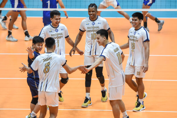 NU Bulldogs are headed to the UAAP Season 85 men's volleyball finals by virtue of an elimination round sweep. –UAAP PHOTO
