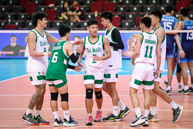 La Salle Green Spikers in the UAAP Season 85 men's volleyball tournament.  -UAAP PHOTO