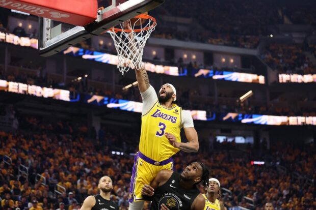 Anthony Davis Lakers vs Warriors NBA