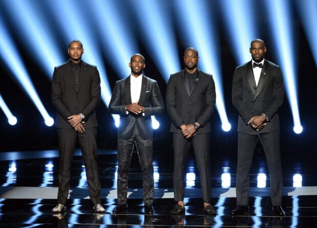 Carmelo Anthony, LeBron, Chris Paul, Dwyane Wade