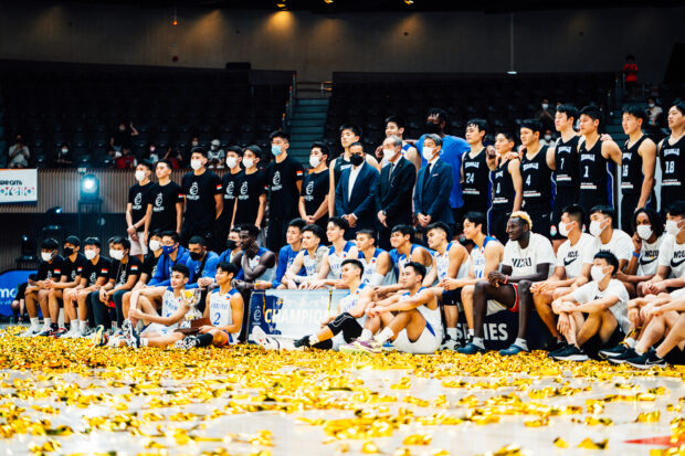 Ateneo Águilas Azules.  –Foto de la Serie Mundial de Baloncesto Universitario