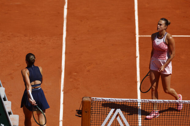 Aryna Sabalenka Marta Kostyuk French Open