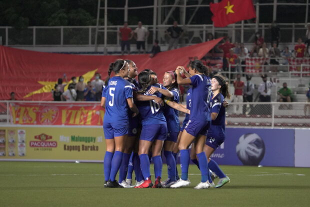 The Filipinas will take heart in some of the positives from the SEA Games, including a second straight win over regional powerhouse Vietnam. —PFF PHOTO